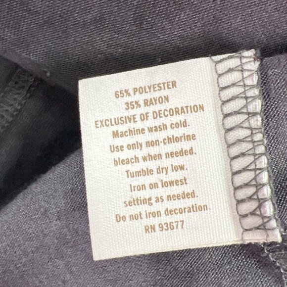 Decree M T-Shirt Short Sleeve Floral Sz Medium Flowers In Bloom Top Shirt Heart - Picture 7 of 7